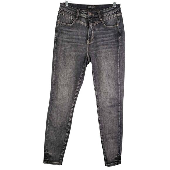 Judy Blue Jeans Women's Size 7/28 Black Skinny Fit High Rise Stretch - Picture 2 of 10